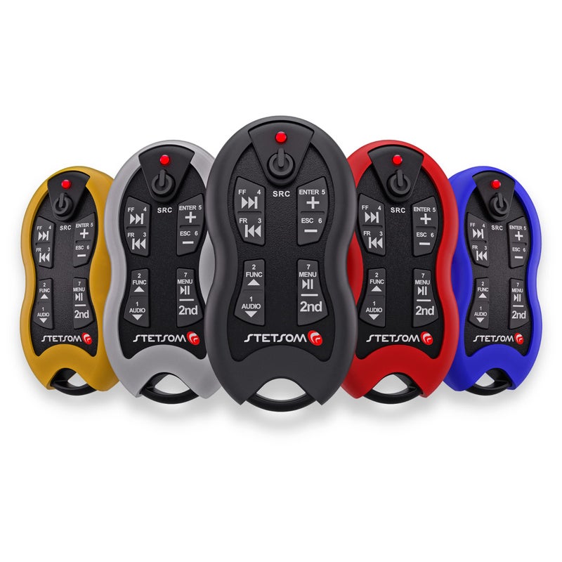 Stetsom SX2 - Universal Remote Control, Infrared, Long Range (1640 ft), 16 Functions, Learning Mode, Compatible with Car Audio Head Units, Home Devices and Video Equipment - Image 2